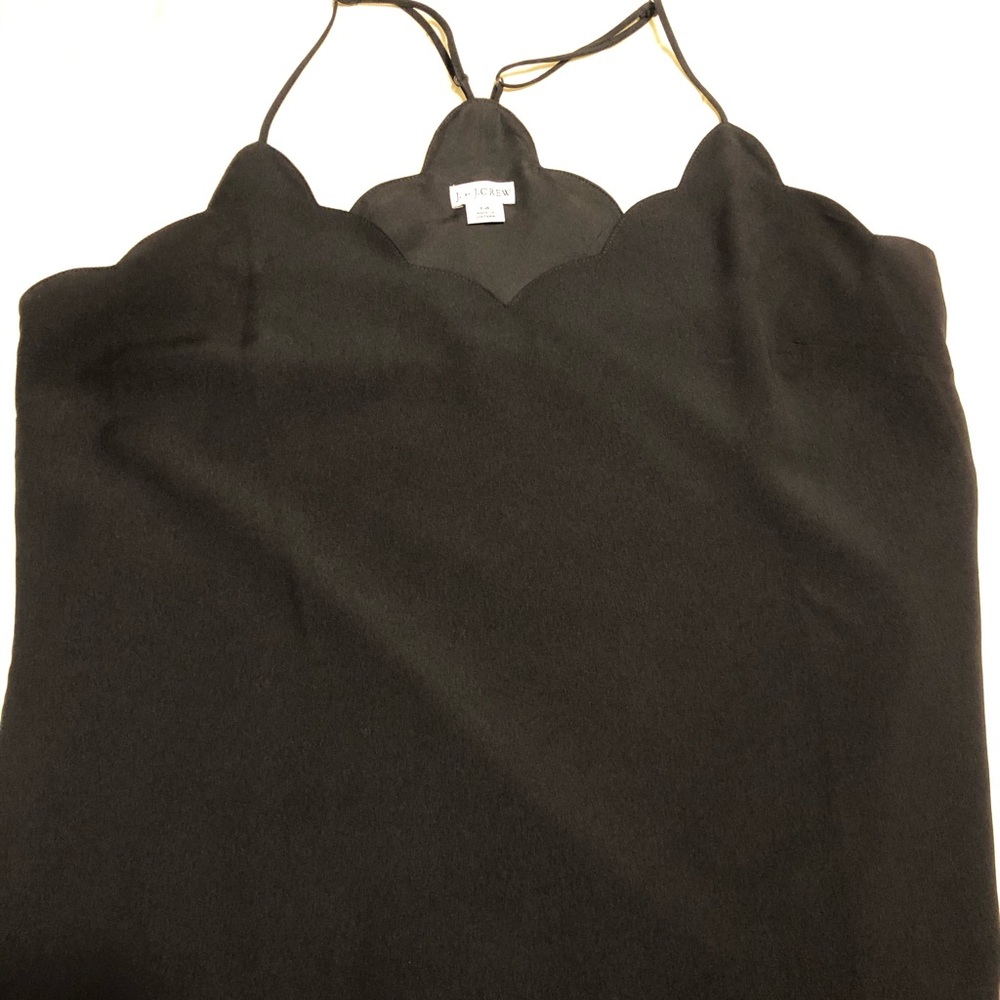 Black camisole tank top by J.Crew.
